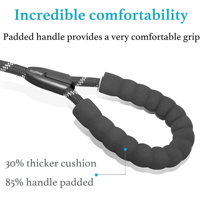 Dual Dog Leash – No-Tangle 360° Swivel Bungee Leash for Two Dogs