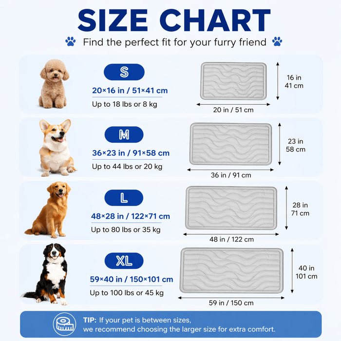 Dual-Side Cooling Dog Mat