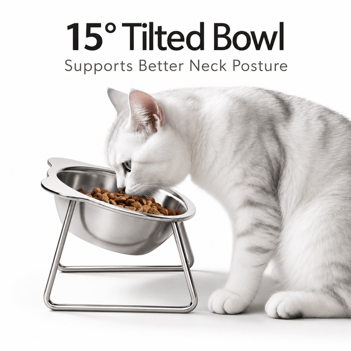 Elevated Stainless Steel Pet Bowl Fursera