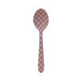 Enameled Holiday Pink Check Spoon