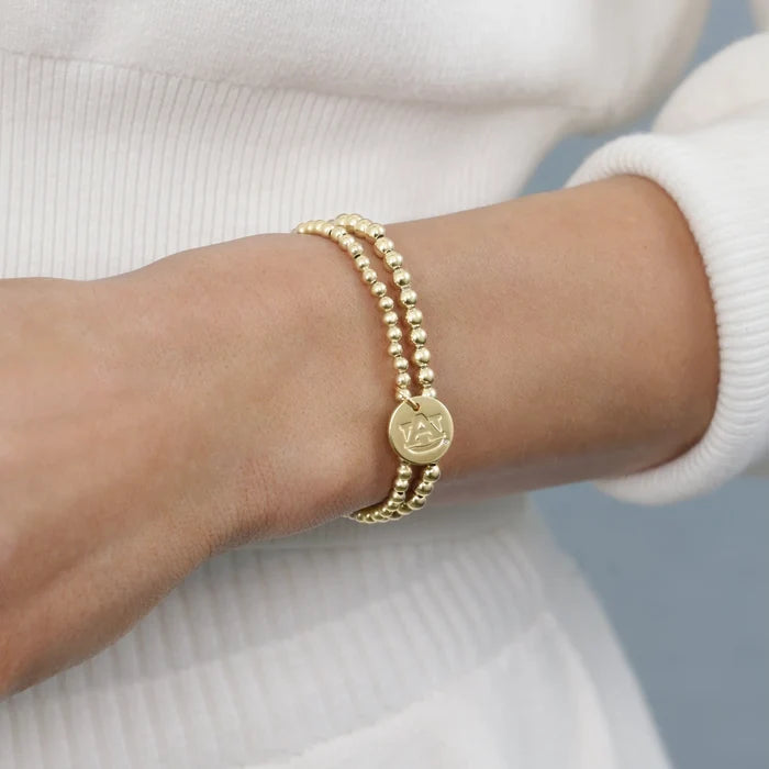 enewton ecollegiate classic gold 3mm bracelet -auburn disc