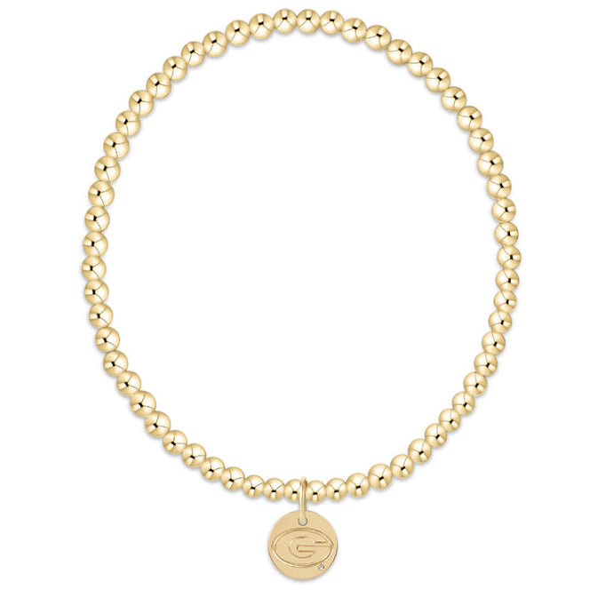 enewton ecollegiate classic gold 3mm bracelet -uga disc