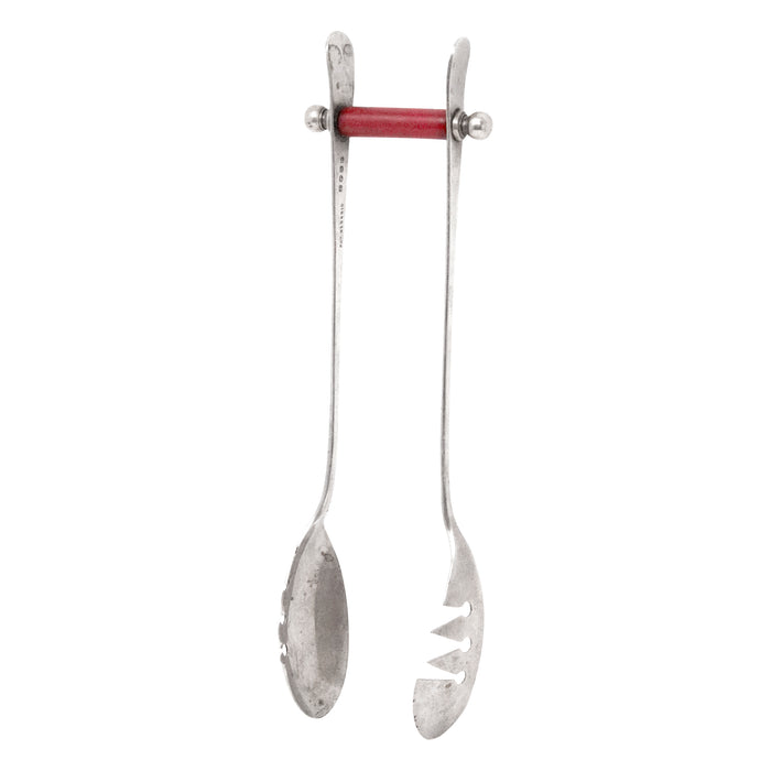 Vintage English EPNS & Bakelite Serving Tongs | The Hour