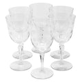 Vintage Etched Cherries and Stems Crystal Wine Glasses | The Hour Shop