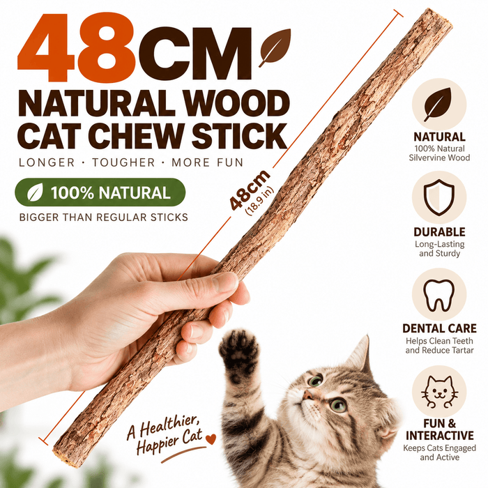 Extra-Long Silvervine Cat Chew Stick Fursera