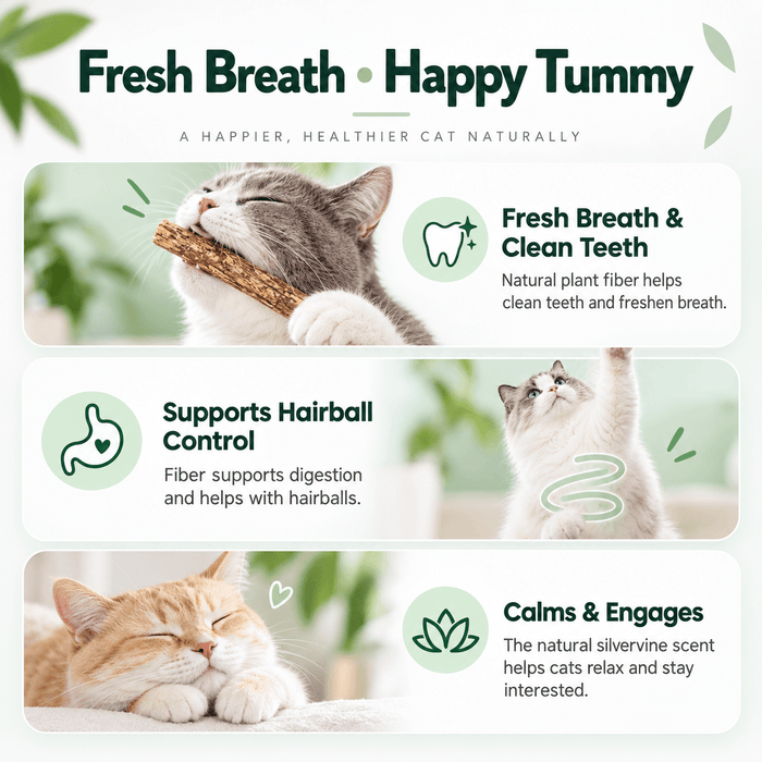 Extra-Long Silvervine Cat Chew Stick Fursera