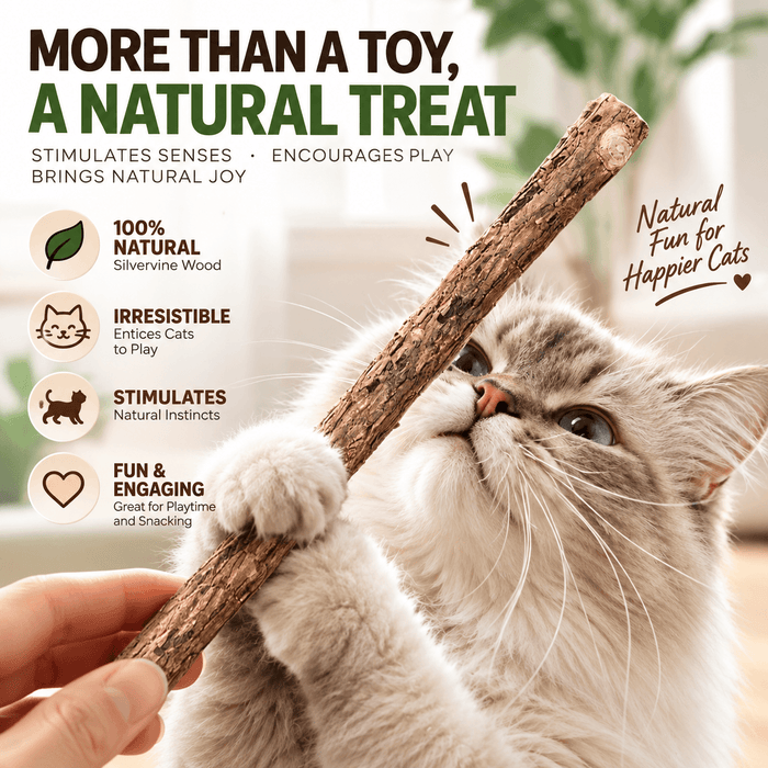Extra-Long Silvervine Cat Chew Stick Fursera