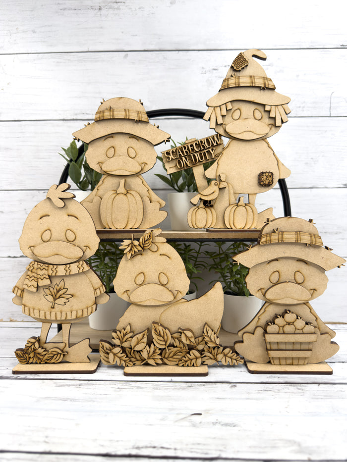 Fall Ducks Sitter Set DIY Kit