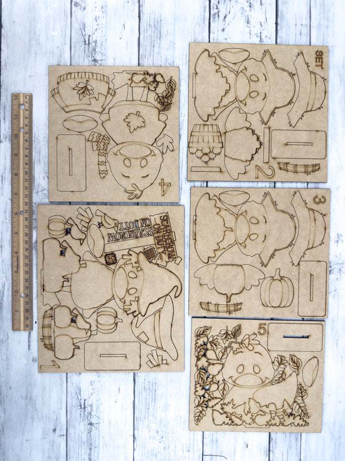 Fall Ducks Sitter Set DIY Kit