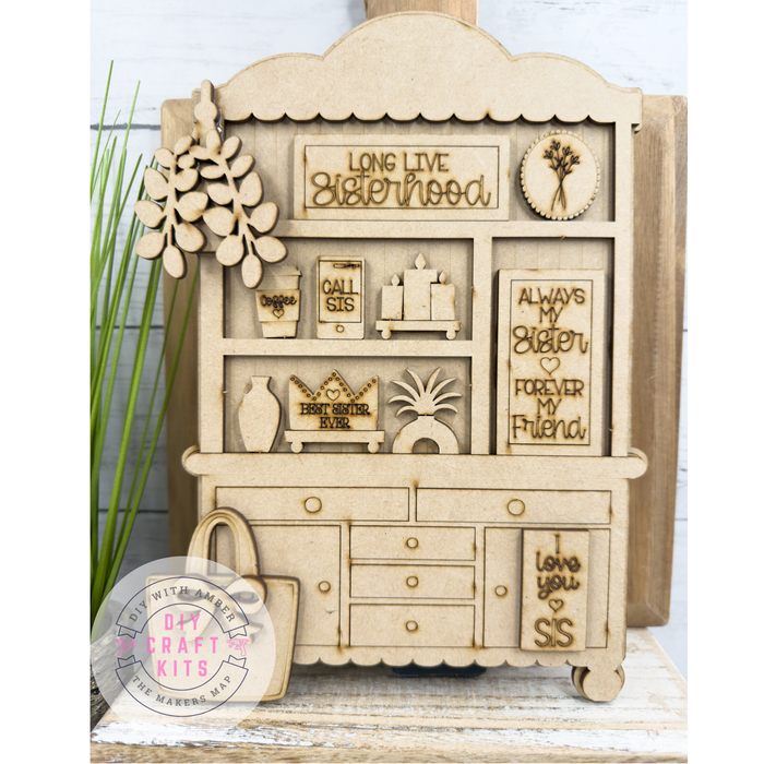 Fancy Mini Sisters Hutch DIY Craft Kit