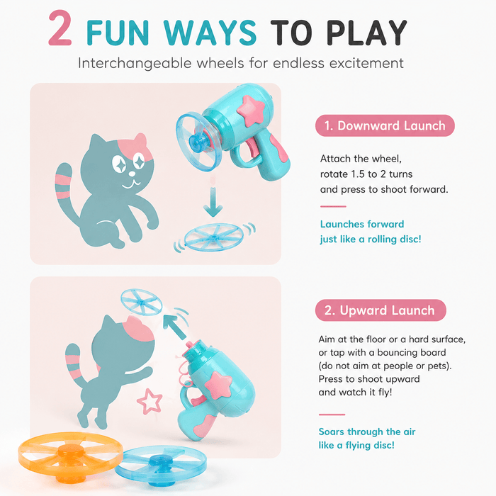 Flying Disc Launcher Cat Toy