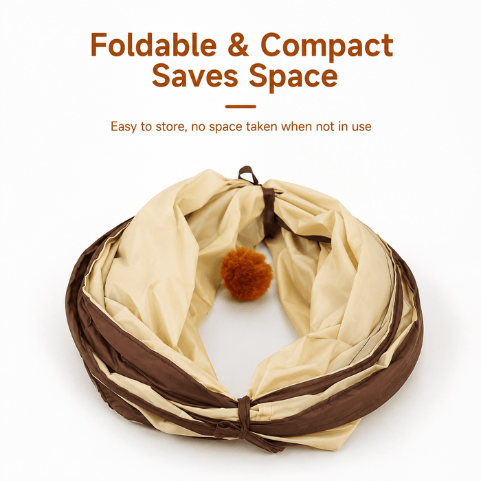 Foldable Cat Tunnel – Interactive Hide &amp; Play Toy Fursera