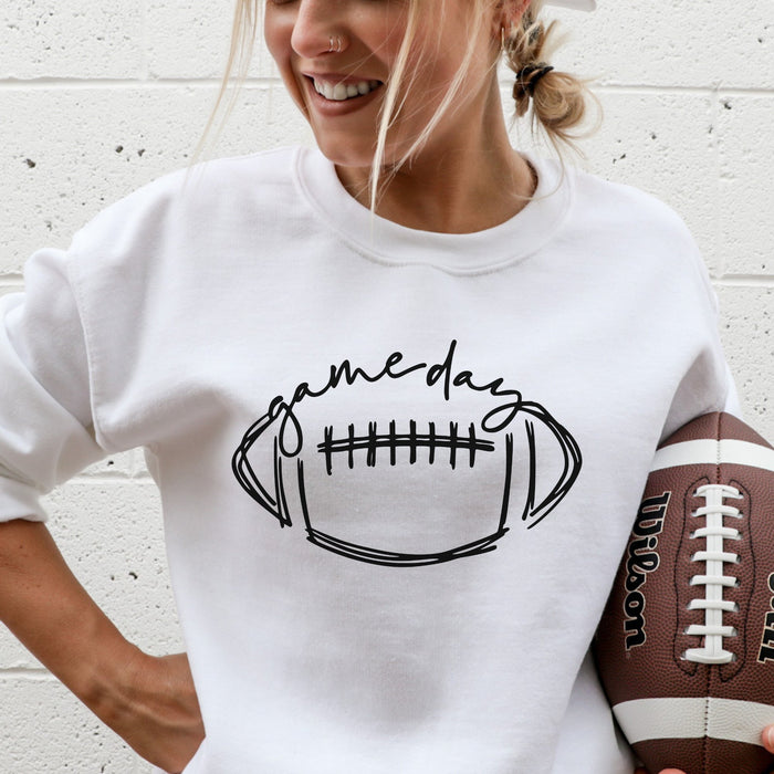 Football Game Day Graphic Crewneck Sweatshirt - Trendznmore