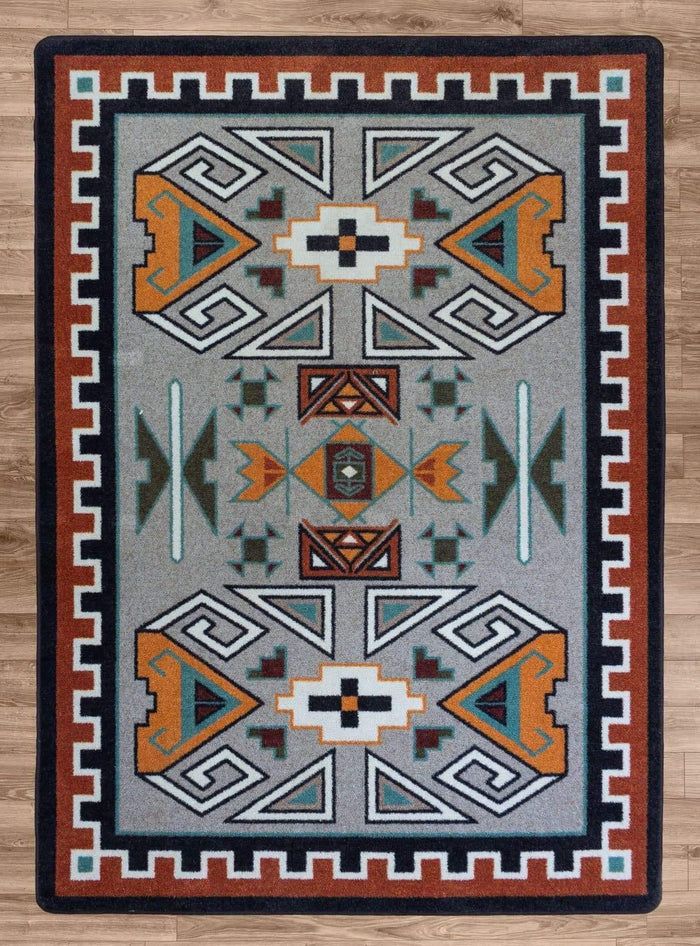 Four Rams Rust Boarder Area Rugs - Your Western Decor