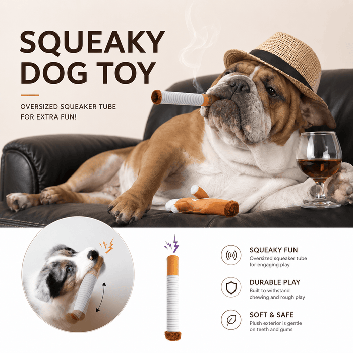 Funny Cigarette-Shaped Dog Toy