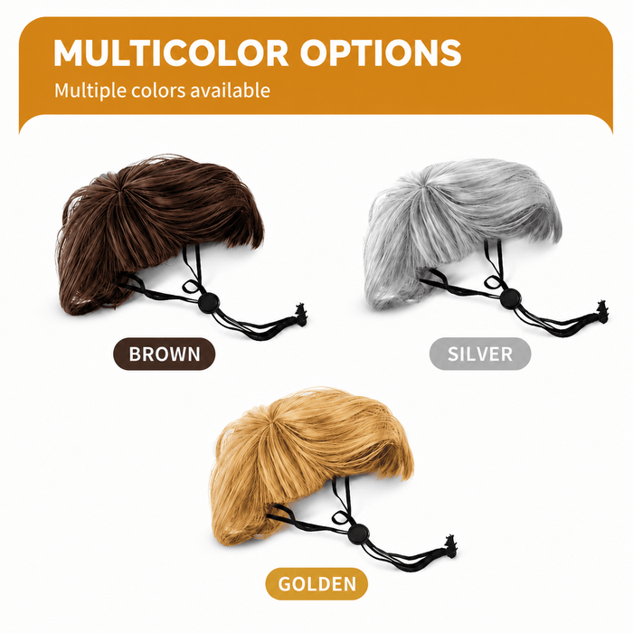 Funny Dog Wig for Cats & Dogs