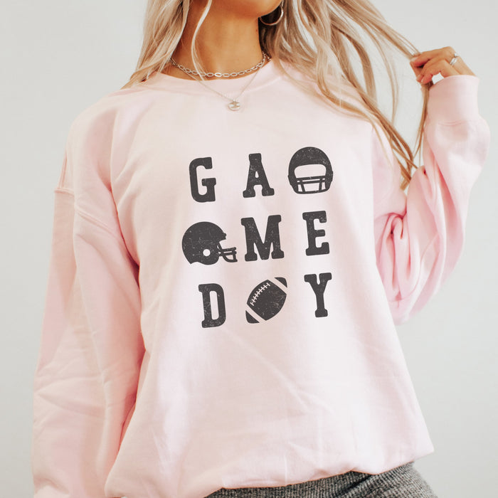 Game Day Football Crewneck Sweatshirt - Trendznmore