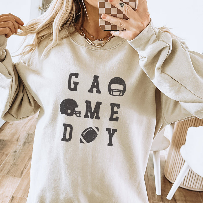 Game Day Football Crewneck Sweatshirt - Trendznmore