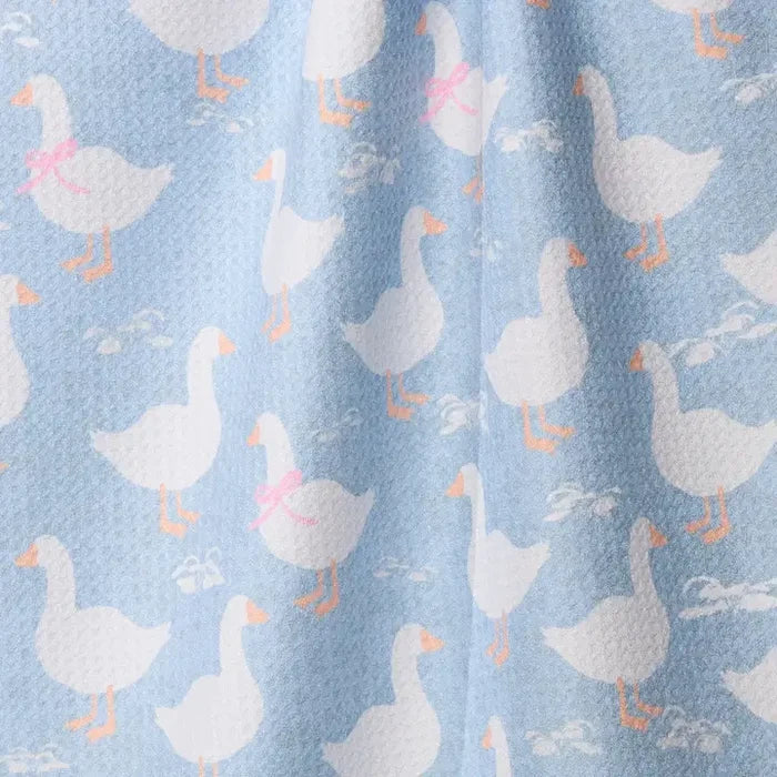 Geometry Duck Trail Tea Towel