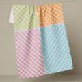 Geometry Patio Check Tea Towel