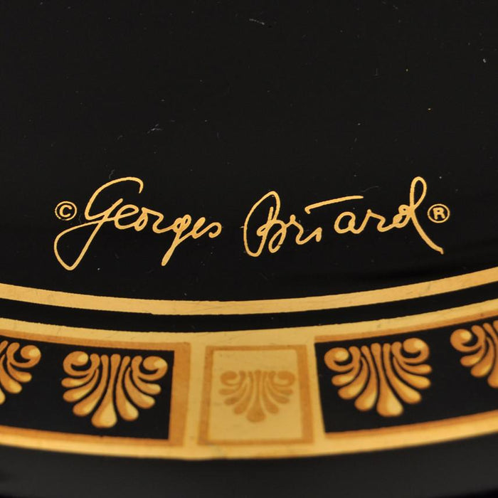 Vintage G. Briard Black & Gold Seashell Tray, The Hour