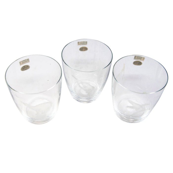 Vintage German Hirschberg Etched Penguins & Bears Crystal Rocks Glasses Bears | The Hour Shop