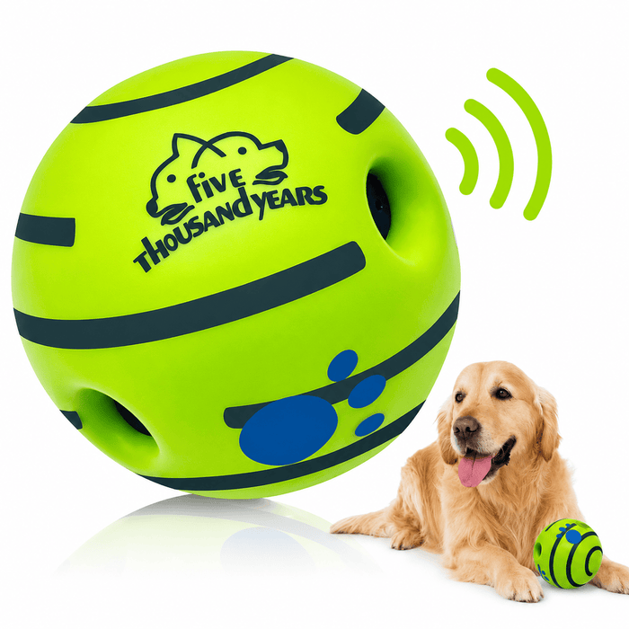 Giggle Ball Dog Toy – Interactive Wobble Ball