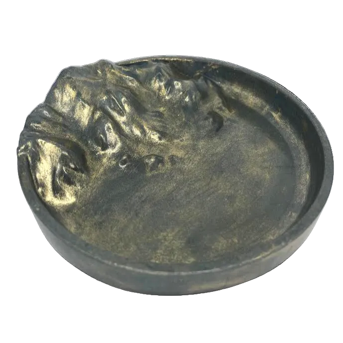 Gold Metallic Wax Landslide Tray