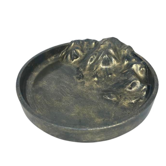 Gold Metallic Wax Landslide Tray