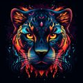 Golden Eye Abstract Tiger