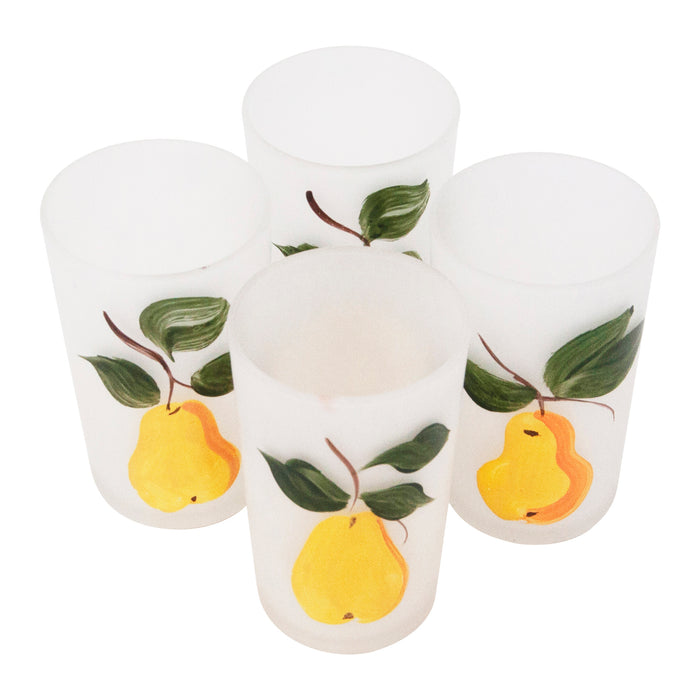 Vintage Mid Century Hand Painted Pears Glasses Top | The Hour Shop