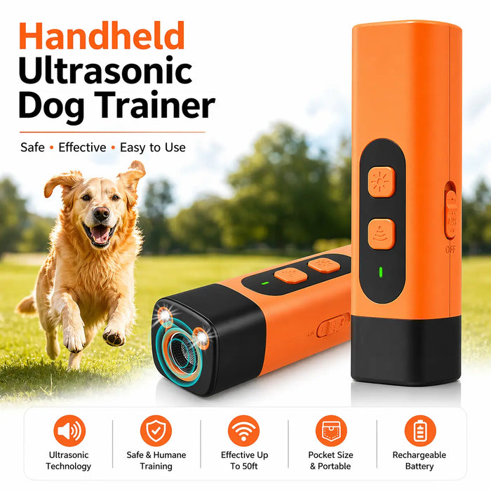 Handheld Ultrasonic Dog Trainer – Stop Barking Anytime, Anywhere