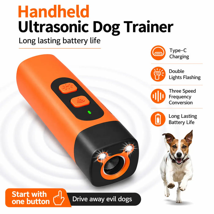 Handheld Ultrasonic Dog Trainer – Stop Barking Anytime, Anywhere