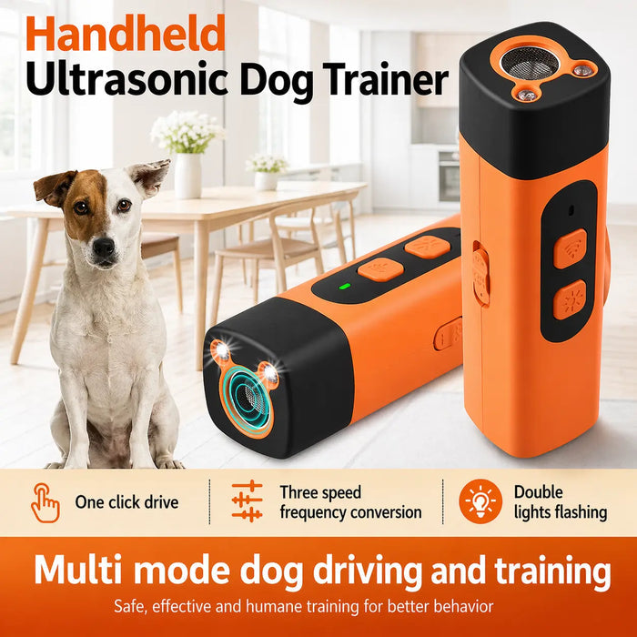 Handheld Ultrasonic Dog Trainer – Stop Barking Anytime, Anywhere