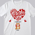 Happy Valentine's Day We Meow You, Heart T-shirt, Personalized Cat Breeds T-shirt, Gifts For Her, T-shirt For Cat Lovers