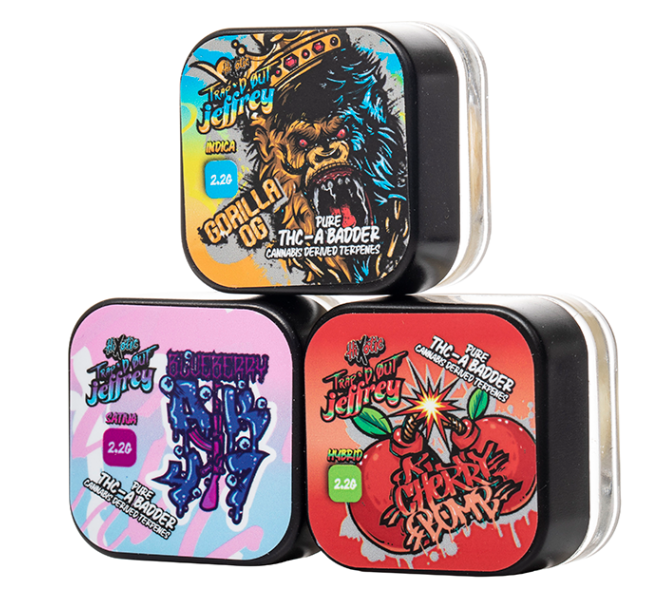 HiXotic - Trap'd Out Jeffrey - Pure THC-A Badder Dabs - 2.2G - Single