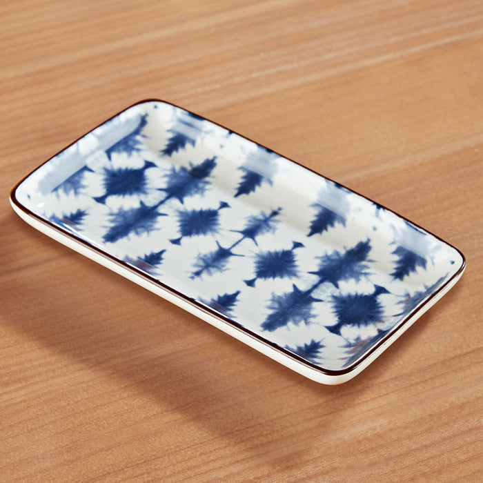 Indigo Porcelain Serving Tray