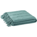 INK+IVY Reeve 50”x 60” Ruched Throw, Aqua.