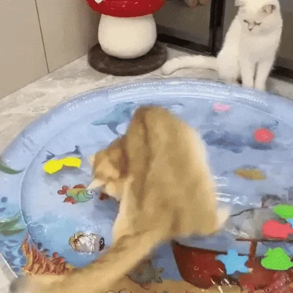 Interactive Cooling Water Play Mat for Cats