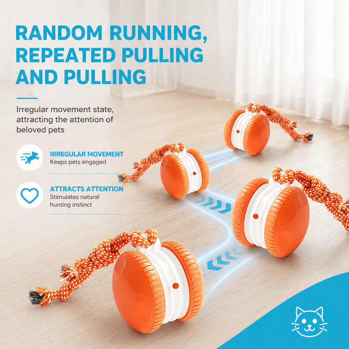Interactive Dog Toy Ball – Automatic Moving Smart Ball for Dogs