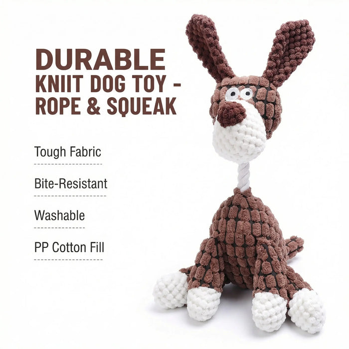 Interactive Dog Toy – Durable Squeaky Chew for Aggressive Dogs