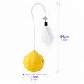 Interactive Feather &amp; Laser Cat Toy – Wobble Teaser with Bell Fursera