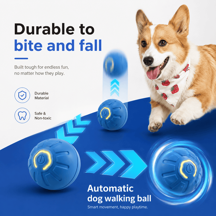 Interactive Pet Toy Ball – Smart Self-Moving