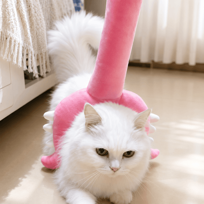 Interactive Plush Cat Toy – Long Teaser Wand for Indoor Cats Fursera