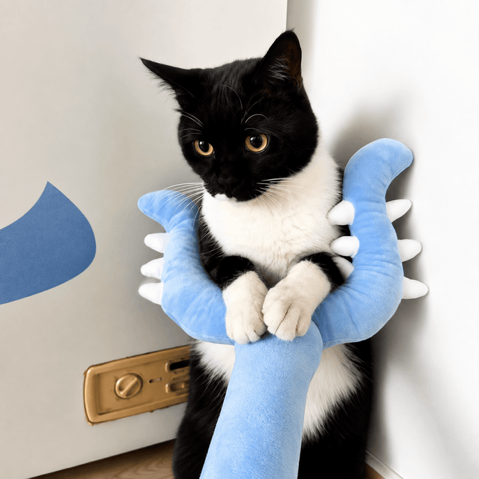 Interactive Plush Cat Toy – Long Teaser Wand for Indoor Cats Fursera