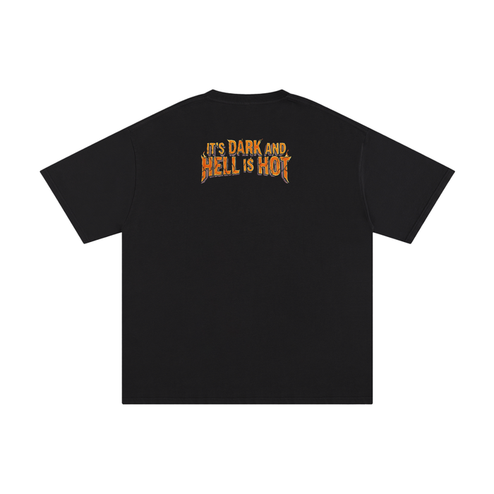 It's Dark & Hell is Hot - Unisex Pure Cotton T-Shirt