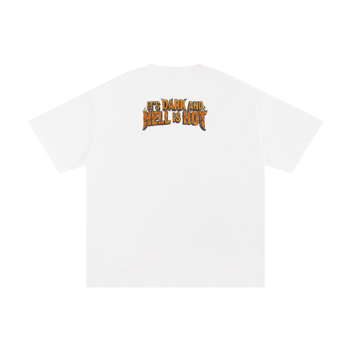 It's Dark & Hell is Hot - Unisex Pure Cotton T-Shirt