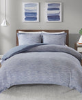 JLA Home Urban Habitat Space Dyed King/Cal King 3-Pc. Melange Cotton Jersey Knit Comforter Set