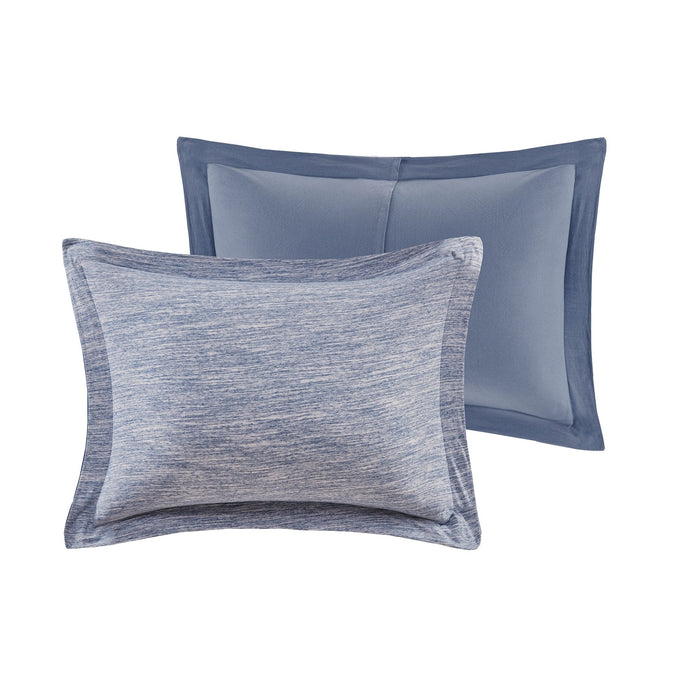 JLA Home Urban Habitat Space Dyed King/Cal King 3-Pc. Melange Cotton Jersey Knit Comforter Set