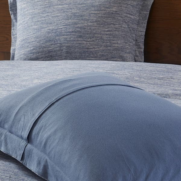 JLA Home Urban Habitat Space Dyed King/Cal King 3-Pc. Melange Cotton Jersey Knit Comforter Set